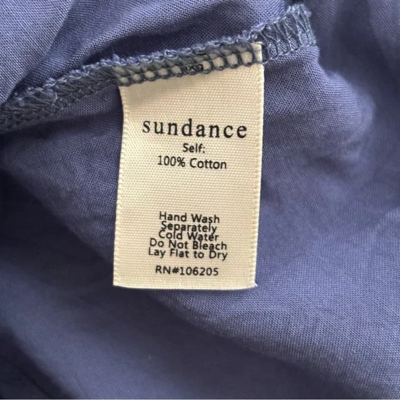 Sundance Promise Eyelet Ruffle Dress Small Blue - Picture 8 of 9